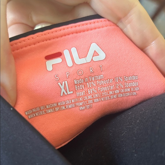 Fila Women's Black and Athletic/ Running Zip Up Jacket | XL - Picture 7 of 7